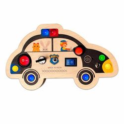 CLAPSTORE TOYS BUSY BOARD V7 FOR 1-6 YEAR OLD TODDLERS, KIDS WOODEN CA