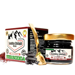 Herbixica Shudhha Shilajit/Shilajeet Resin, Performance Booster For En