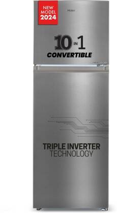 Haier 328 L Frost Free Double Door Top Mount 3 Star Convertible Refrig