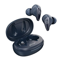 PTron Bassbuds Wave ENC Bluetooth 5.3 Wireless Headphones, 40Hrs Total