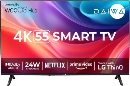 Daiwa 140 cm (55 inch) Ultra HD (4K) LED Smart WebOS TV 2024 Edition(D