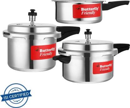 BUTTERFLY ALUMINIUM PRESSURE COOKER 2 L, 3 L, 5 L OUTER LID PRESSURE C