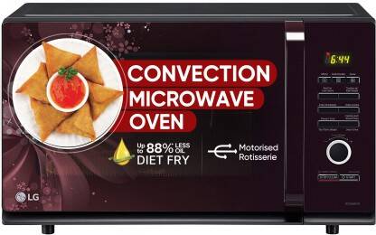 LG 32 L with Diet Fry, 360 Motorised Rotisserie for crispy and tasty b