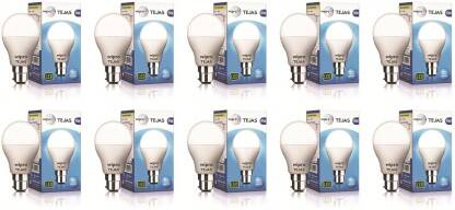 Wipro 9 W Standard B22 LED Bulb(White, Pack of 10)