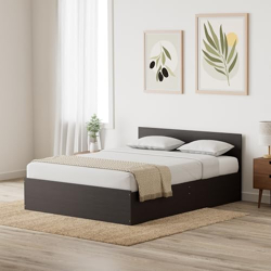 Amazon Brand - Solimo Altamore Engineered Wood Queen Bed with Box Stor