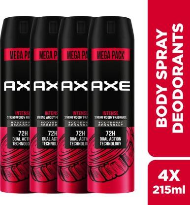 AXE Intense_Deo Body Spray Body Spray - For Men(215 ml, Pack of 4)