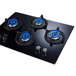 WHIRLPOOL HOB 4 BURNER CRYSTAL GLASS AUTO IGNITION GAS STOVE (ELITE HY