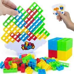 TEC TAVAKKAL Tetra Tower Game 16 Pcs Stack Tower, Swing Stack High Chi