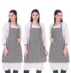 GLUN WATERPROOF UNISEX KITCHEN APRON WITH CENTER POCKET AND ADJUSTABLE