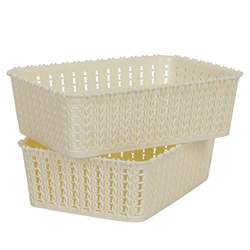 CUTTING EDGE PLASTIC MULTIPURPOSE STURDY STORAGE RECTANGULAR BASKETS F