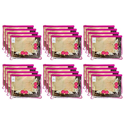 Kuber Industries Non Woven 24 Pieces Single Packing Saree Cover Set (P