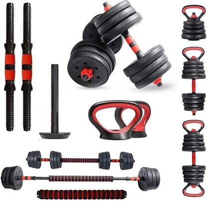 Powermax Fitness 20 kg PDKS-20P Adjustable PVC Cement Kettlebell Dumbb