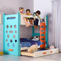 Smartsters Climbr Bunk Bed for Kids with Trundle & Ladder | Double Dec