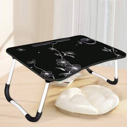 RUTJA Foldable multipurpose Table Wood Portable Laptop Table(Finish Co