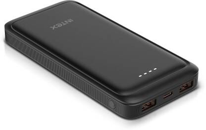 INTEX 10000 MAH 22 W POWER BANK(SMOKEY BLACK, LITHIUM POLYMER, FAST CH