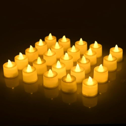amazon basics 12 Pcs Decorative LED Tealight for Gifting, Mandir, Offi