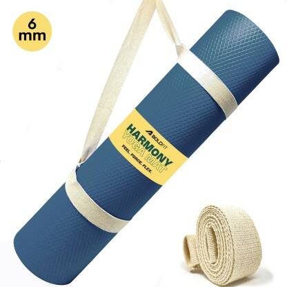 BOLDFIT Yoga Mat for Men Women 6mm Exercise Mat Anti Skid Workout Yoga