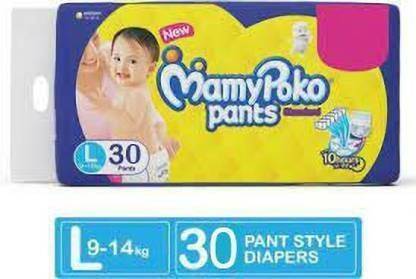 MAMYPOKO PANTS STANDARD STYLISH DIAPERS - TAKE IT NOW - L (30 PIECES)