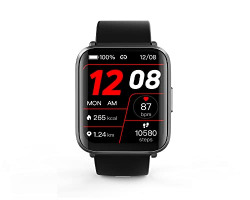 GOQii Smart Vital Ultra Smartwatch Jet Black 1.78'' AMOLED 368x448 & 2