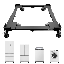 HIPKOO WASHING MACHINE TROLLEY WITH WHEELS & ANTI VIBRATION GRIPS - AD