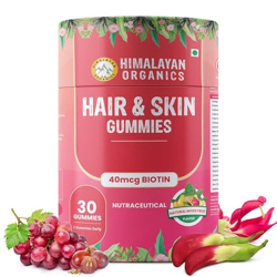 HIMALAYAN ORGANICS BIOTIN HAIR & SKIN GUMMIES FOR MEN AND WOMEN - 30 G