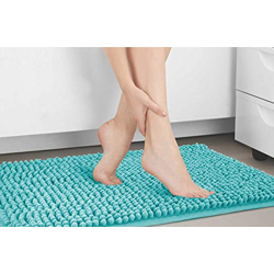 SPOTZERO BY MILTON MICROFIBER DOORMAT, SMALL, (51 CM * 31 CM) AQUA GRE