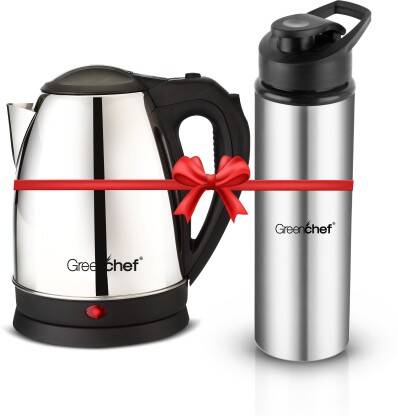 Greenchef Kettle 1.5L Flex 900 ML Stainless Steel water Bottle Electri
