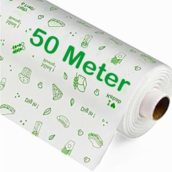 OFIXO 50 Meters Food Wrapping Paper Roll - Premium Non-Stick Butter Wr