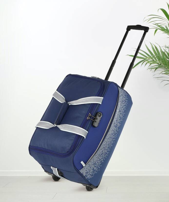 55 L Strolley Duffel Bag - Pixel Small - Blue - Regular Capacity