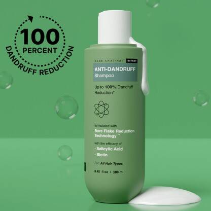 BARE ANATOMY ANTI-DANDRUFF SHAMPOO - UPTO 100% DANDRUFF REDUCTION WITH