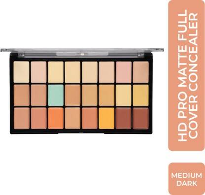 HALF N HALF HD PRO MATTE FULL COVER PALETTE CL-07-03 CONCEALER(03-MEDI