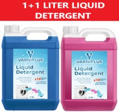 VARNIPLUS VARNI PLUS PREMIUM LIQUID DETERGENT TOP &FONT LOAD 1+1 LITER