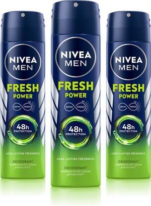 NIVEA MEN Fresh Power Deodorant Spray Body Spray - For Men(450 g, Pa