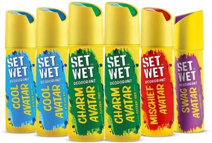 SET WET Cool, Charm, Swag & Mischief Avatar Deodorant & Body Spray Per