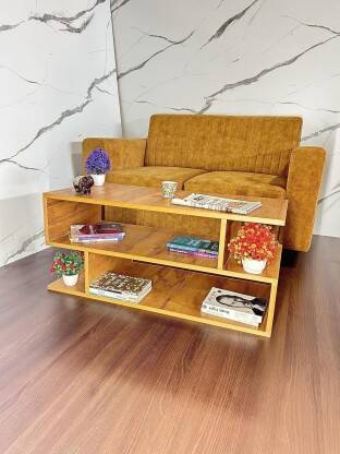 KVS Furniture S Shape Engineered Wood Coffee Table/Centre Table/Tea Ta