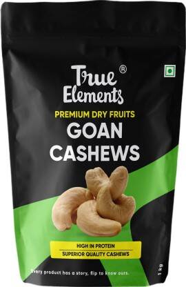 True Elements Goan Cashews, Premium Dryfruits Kaju Cashews(1000 g)