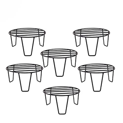 Bharat International Industry Black Color Strong Legs Metal Round Stan