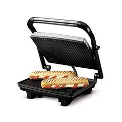 Nova NGS 2449 1000 Watt Panini Sandwich Grill Maker (Black/Grey), Plat