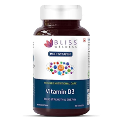 Bliss Welness VitaBliss Vitamin D3 For Healthy Immune System and Bone,
