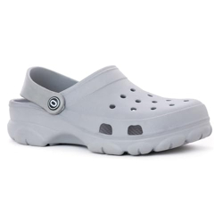 Khadim's Pro Grey Clog Sandal for Men | Light Weight Skipper Clogs for