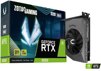 ZOTAC NVIDIA GAMING GEFORE RTX 3050 ECO SOLO 8 GB GDDR6 Graphics Card