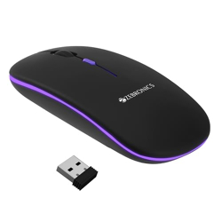 ZEBRONICS Newly Launched Blanc Slim Wireless Mouse with Rechargeable B