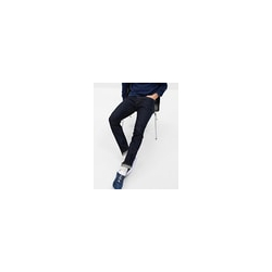 Men Dark Wash Skinny Fit Stretch Jeans with Washwell