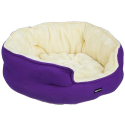 amazon basics Microfiber Fleece Pet Bed | Indoor Bed for Cats & Dogs |