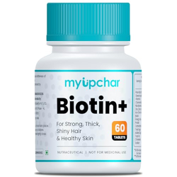 myUpchar ayurveda Biotin+ For Hair Growth For Strong & Thick Hair|Glow