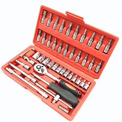 JENLEY 1/4-Inch Drive Socket Ratchet Wrench Socket Bit Combination Too