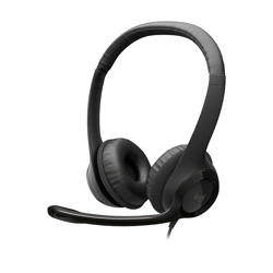 Logitech H390 Wired On Ear Headset for PC/Laptop, Stereo Headphones wi
