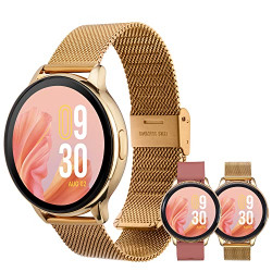 VIBEZ BY LIFELONG PREMIUM LUXURY SMARTWATCH FOR WOMEN WITH METAL STRAP