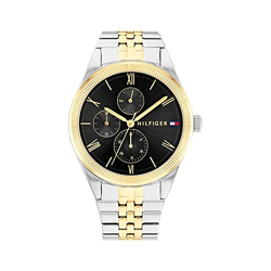 Tommy Hilfiger Quartz Analog with Date Black Dial Stainless Steel Stra