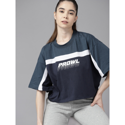 PROWL by Tiger Shroff Women Brand Logo Printed T-shirt